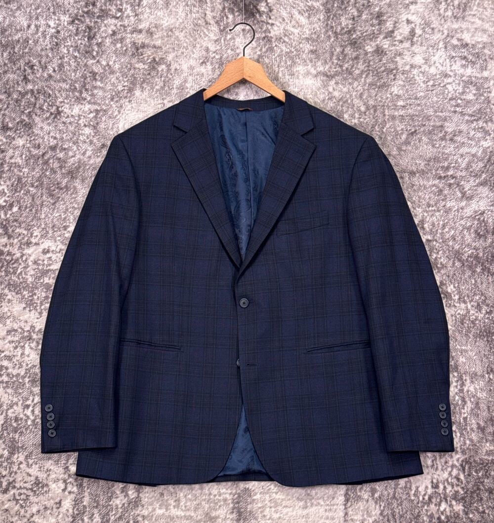 Oak Hill Blazer 1XL 46 / 48 Mens Blue Plaid Check Jacket